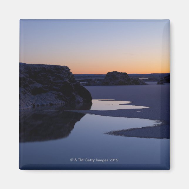 Winter, Sjö Myvatn, Islandet Magnet (Framsidan)