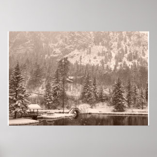 Winter sjö poster