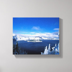 Winter Sjö Wrapped Canvas