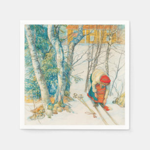 Winter Ski av Carl Larsson Pappersservett
