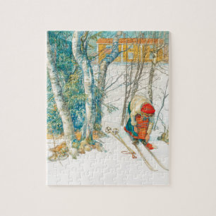 Winter Ski av Carl Larsson Pussel