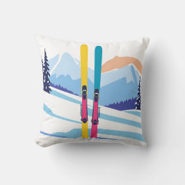 Winter Ski Mountain Kudde