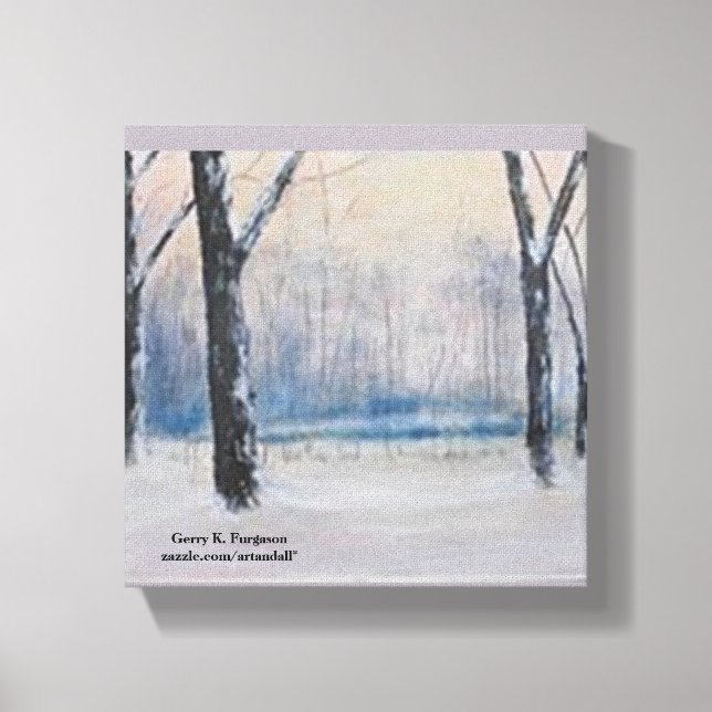 "WINTER SKOGEN" CANVASTRYCK (Framsida)