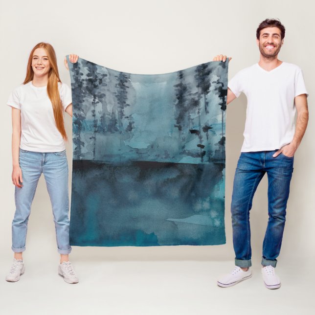 Winter Skogen Fleecefilt (På plats)