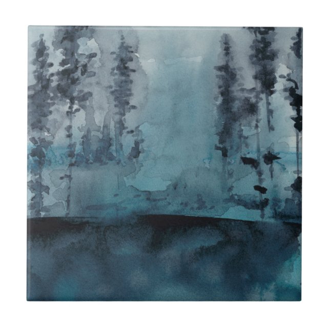Winter Skogen Kakelplatta (Framsidan)
