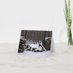 Winter Skogen-kort Helgkort