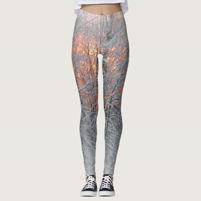 Winter Skogen Leggings (Framsida)