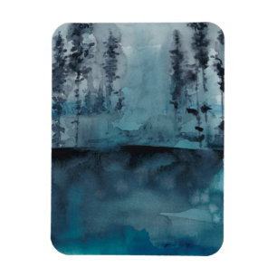 Winter Skogen Magnet
