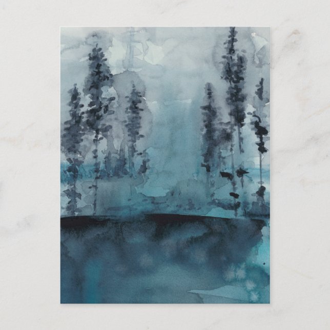 Winter Skogen Vykort (Framsida)