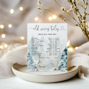 Winter-skogsskript Gamla Wives Tales Poster