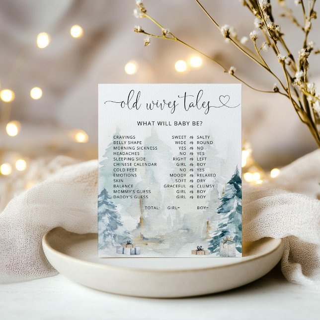 Winter-skogsskript Gamla Wives Tales Poster (Skapare uppladdad)