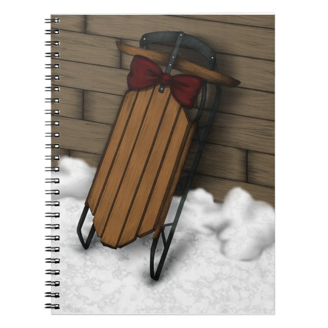 Winter Sled Anteckningsbok (Framsidan)