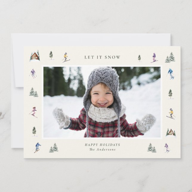 WINTER SLOPES Photo  Julkort (Framsida)