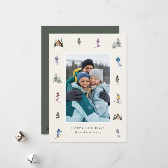 WINTER SLOPES Photo  Julkort (Fram/Back In Situ)