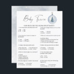 Winter Snö Baby Trivia | Barnstödsspel<br><div class="desc">Vattentärskvintern under babyduschen party. Helgdag boll leksak. I julafton boll gräs träd. Genusneutralt stil. Matchande objekt är tillgängliga.</div>