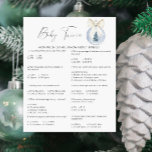 Winter Snö Baby Trivia | Barnstödsspel<br><div class="desc">Vattentärskvintern under babyduschen party.</div>