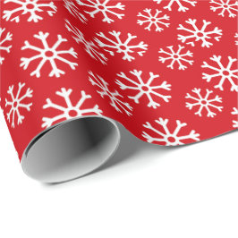 Winter Snö Flakes Mönster Presentpapper