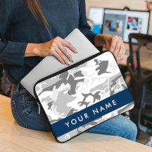 Winter Snö Grått Camouflage Ditt namn anpassar dit