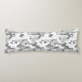 Winter Snö Grått Camouflage, militär, armé Kroppskudde