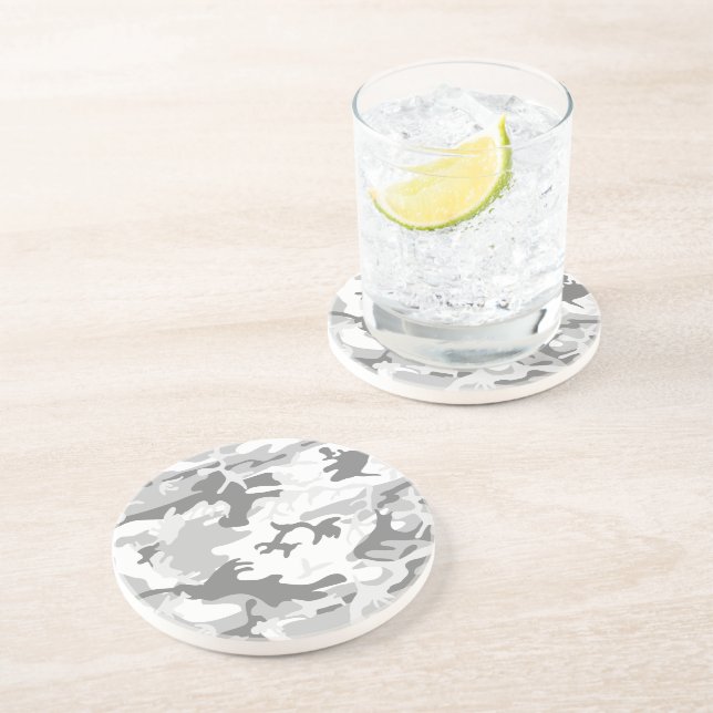 Winter Snö Grått Camouflage, militär, armé Underlägg (Sidan)