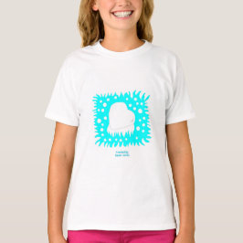 Winter Snö Heart Girls White Basic T Shirt