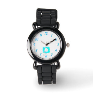 Winter Snö Heart Kids Silver Glitter bevakning Armbandsur