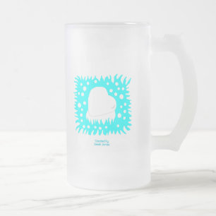 Winter Snö Heart Large Frosted Glass Mugg