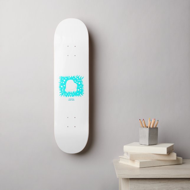 Winter Snö Heart Skateboard (Väggkonst)