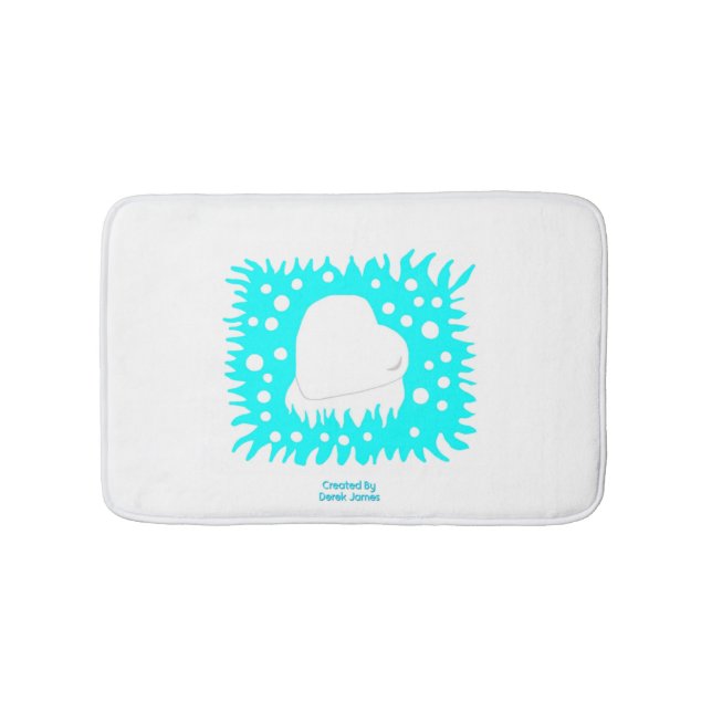 Winter Snö Heart Small Bath Mat Badrumsmatta (Framsidan)
