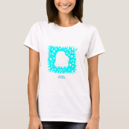 Winter Snö Heart Women's White Basic T Shirt