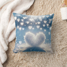 Winter Snö Hearts Kudde