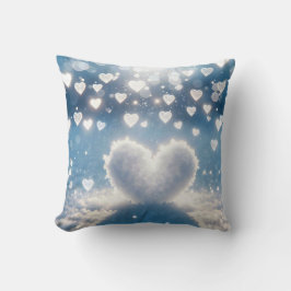 Winter Snö Hearts Kudde