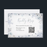 Winter Snö i Kärlek Snowflake Möhippa QR OSA kort<br><div class="desc">Winter Snö i Kärlek Snowflake Möhippa QR OSA kort</div>