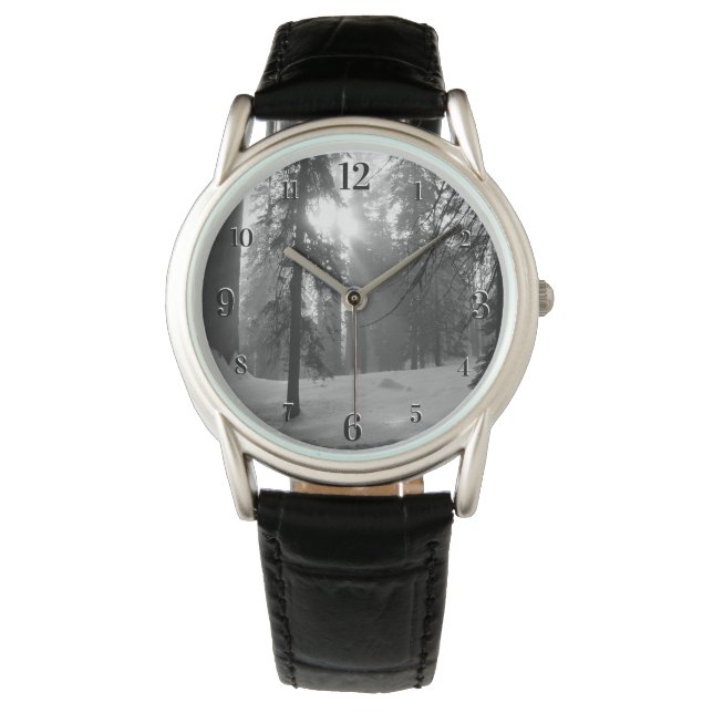 Winter Snö i Kung Canyon nationalpark Armbandsur (Framsida)