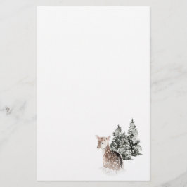 Winter Snö Ligcape Fawn Brevpapper