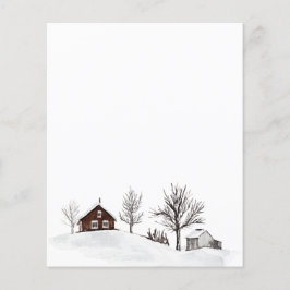 Winter Snö liggande Hjort