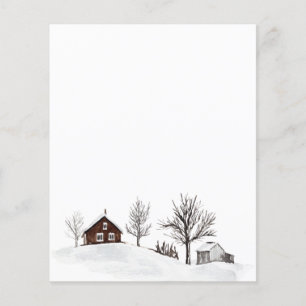 Winter Snö liggande Hjort