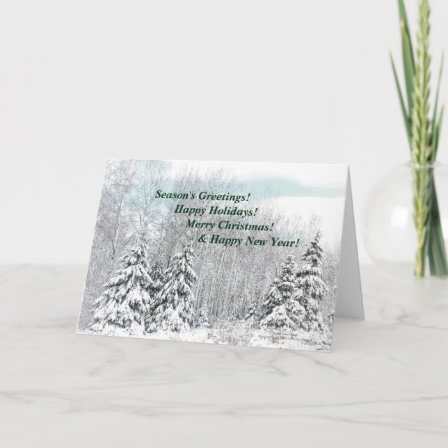 Winter Snö Load! Helgkort (Framsida)