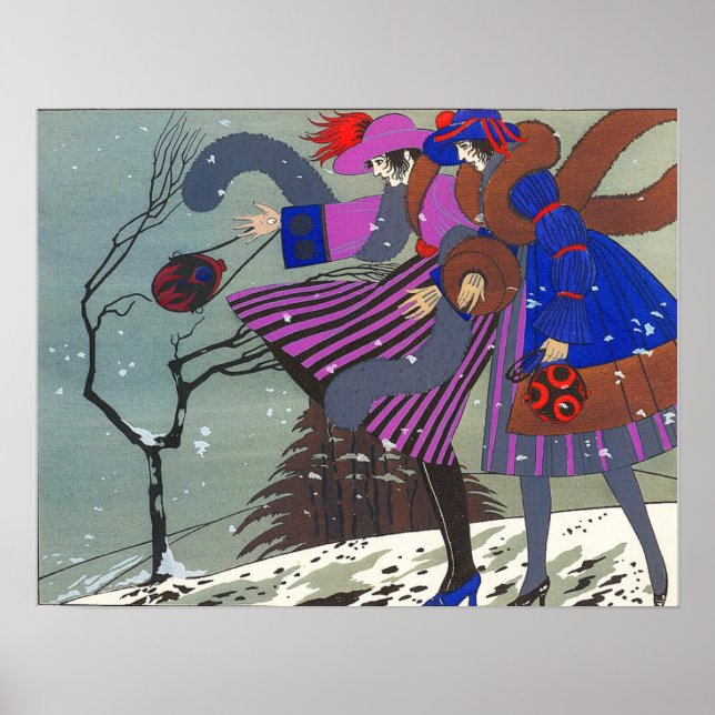 WINTER SNÖ / MODE COSTUME DESIGNER POSTER (Framsidan)