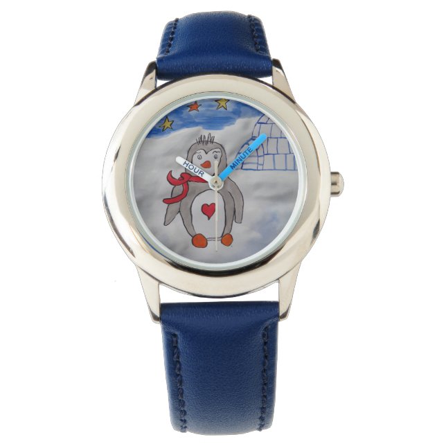 Winter Snö Penguin Watch Armbandsur (Framsida)