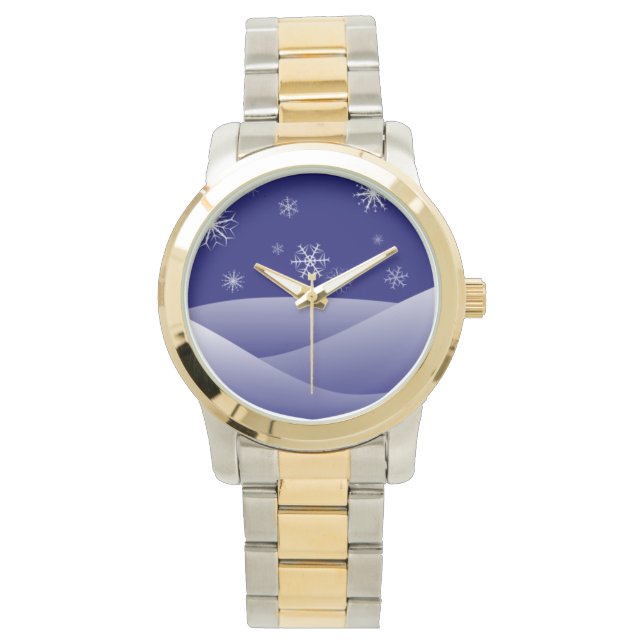 WINTER SNÖ SCENE ARMBANDSUR (Framsida)