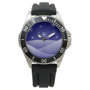 WINTER SNÖ SCENE ARMBANDSUR