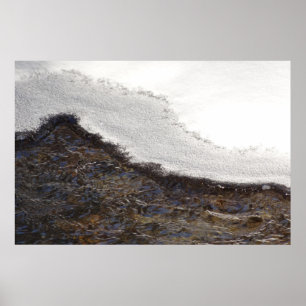 Winter Snö Stream Rand Poster