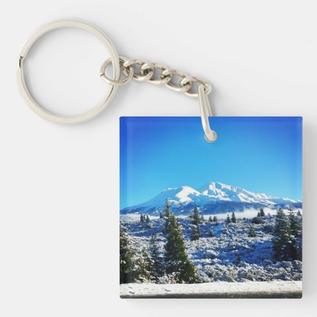 Winter Snö vid Mount Shasta, CA (Framsidan)