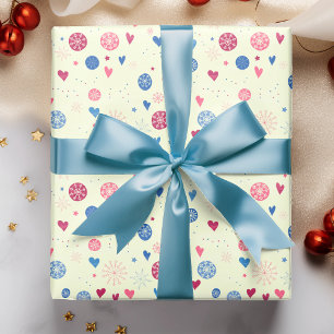 Winter Snöflingor jul Helgdag Mönster Presentpapper