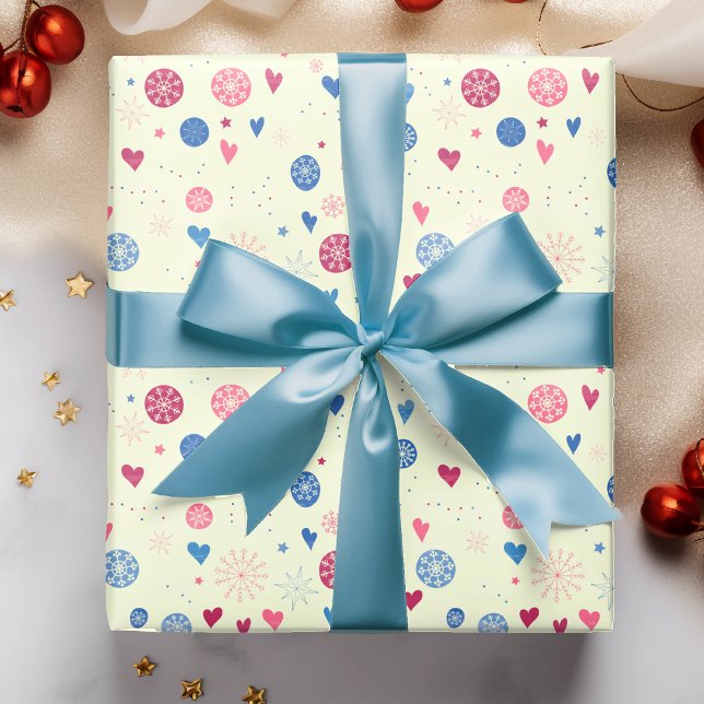 Winter Snöflingor jul Helgdag Mönster Presentpapper (Skapare uppladdad)