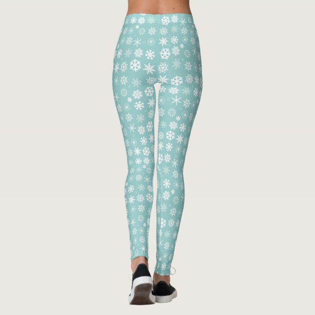 Winter Snöflingor Leggings (Baksida)