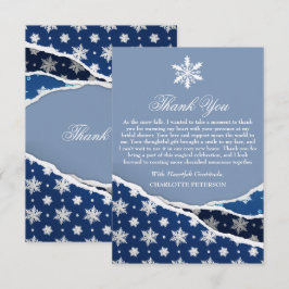 Winter Snöflingor Möhippa Tack Kort