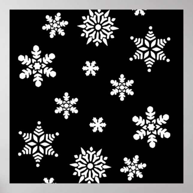 WINTER SNÖFLINGOR POSTER (Framsidan)