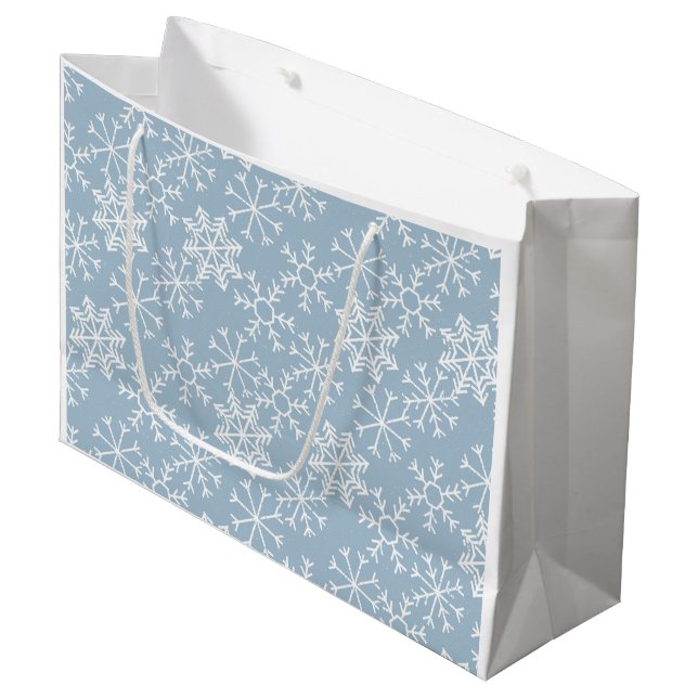 Winter SNÖFLINGOR sömlös mönster + dina idéer (Framsidan Vinklad)